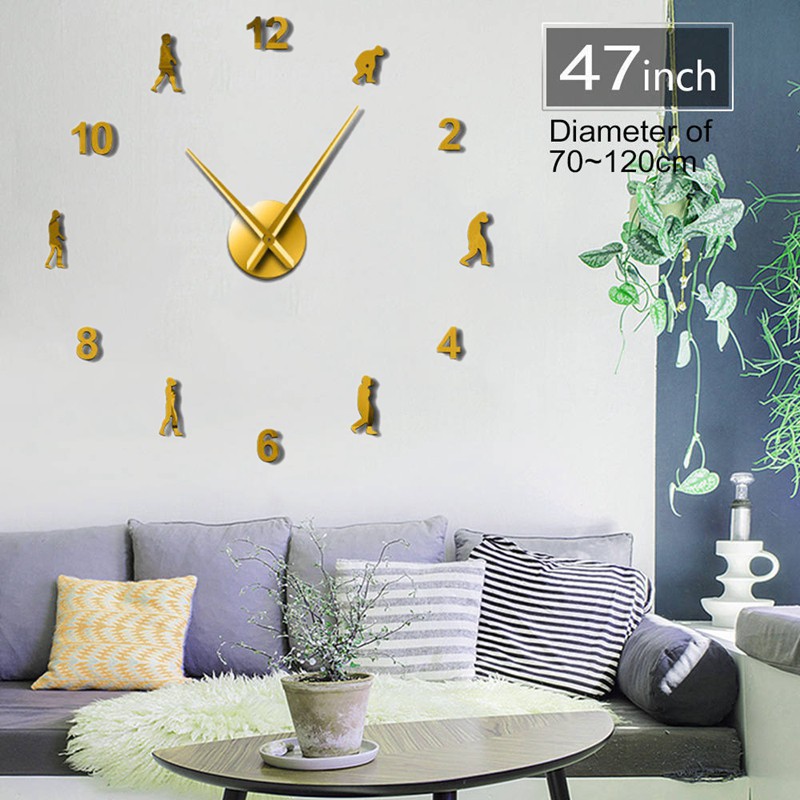 Đồng Hồ Dán Tường Chất Liệu Acrylic