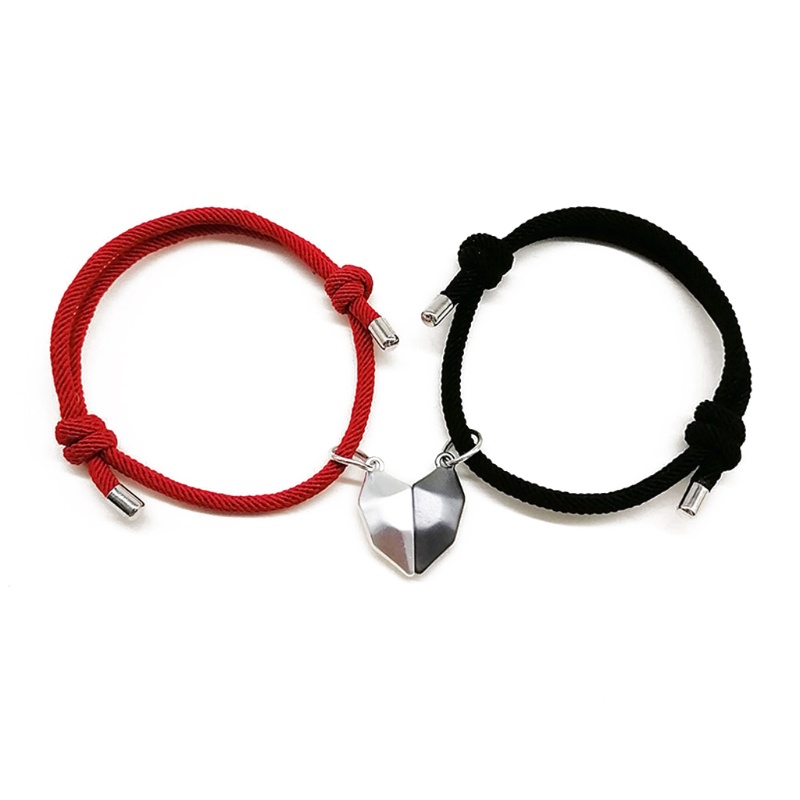 Set 2 Vòng cổ Mặt Ghép Hình Trái Tim Cho Cặp Đôi