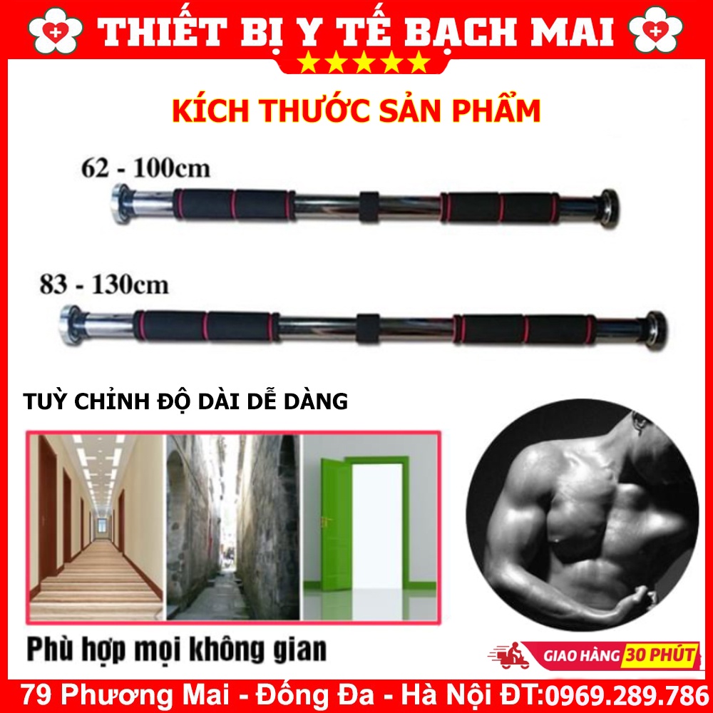 Xà Đơn Gắn Tường Di Động - Tuỳ Chỉnh Độ Dài Như Ý