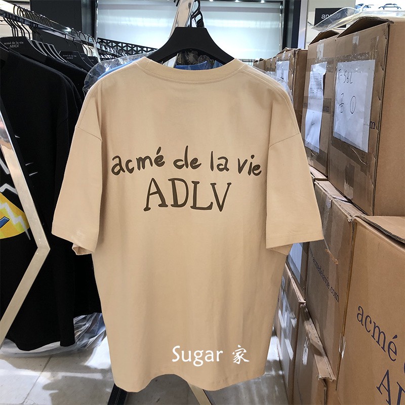 Áo thun tay lỡ ADLV ss 2022 , áo thun unisex nam nữ Hàn quốc , Cocmer_Vn