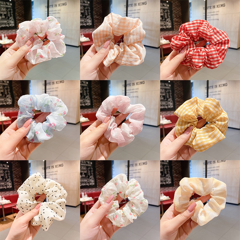 Băng Đô Kẻ Sọc Caro Phong Cách Hàn Quốc 2022 Cho Nữ