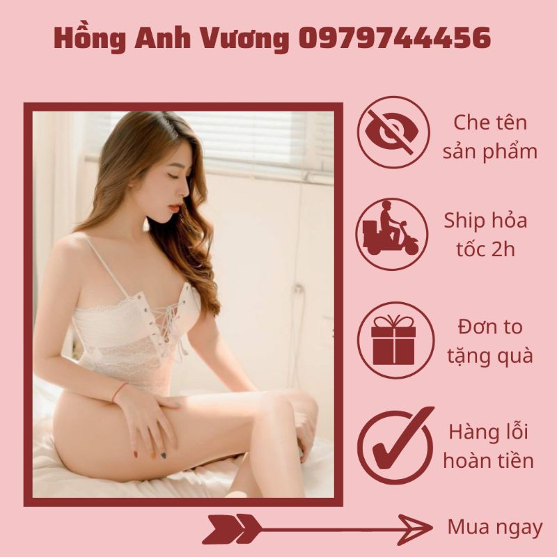 bodysuit jumsuit buộc dây khuy đáy sexy gợi cảm