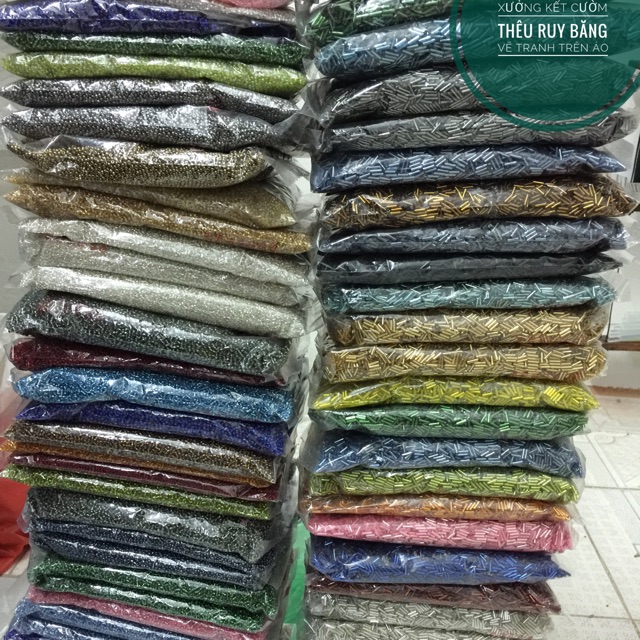 Hạt cườm trúc gói 450g