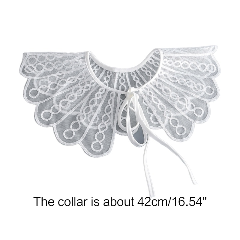 Vỏ Bọc Cổ Áo Dạng Lưới Xoắn Ốc Có Thể Tháo Rời Cho Nữ