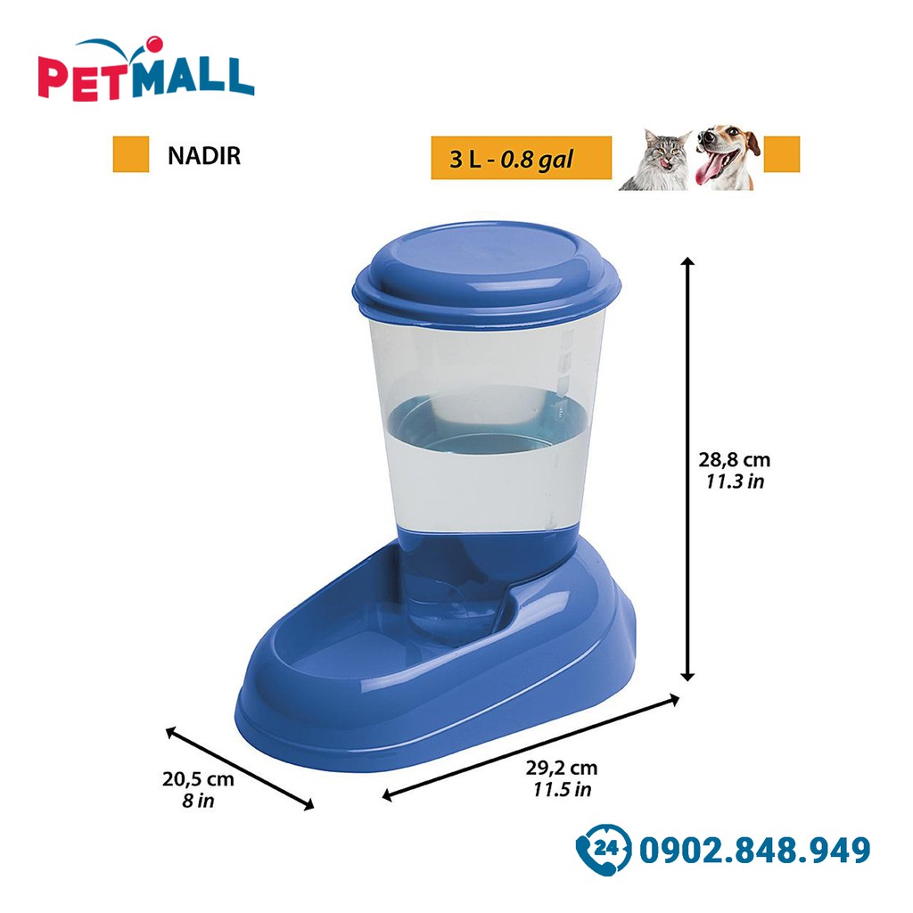 Khay nước tự động Ferplast Nadir Auto 3L Petmall