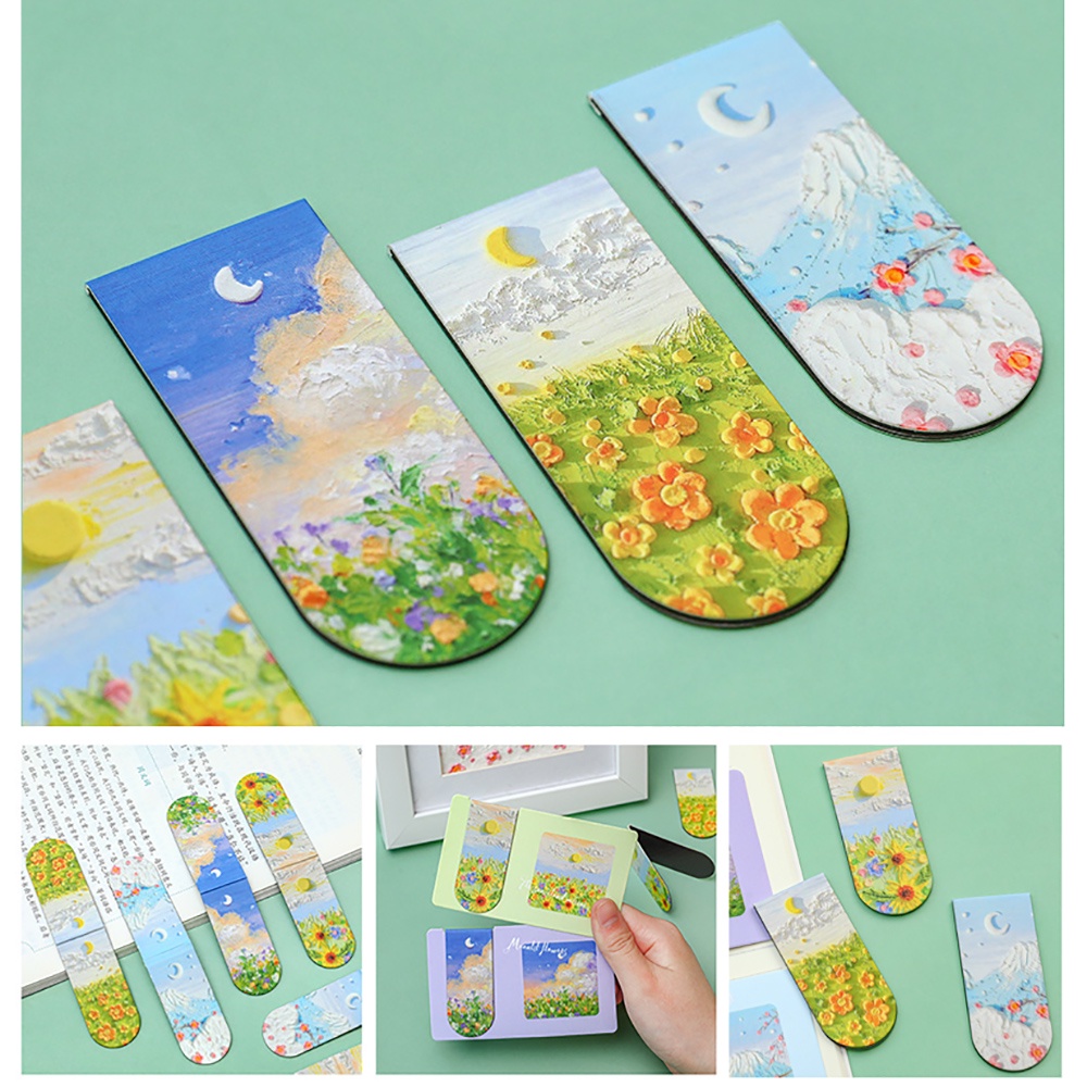 1 Thẻ Đánh Dấu Trang Sách Từ Tính Hình Tranh Vẽ Sáng Tạo Cho Học Sinh / Văn Phòng