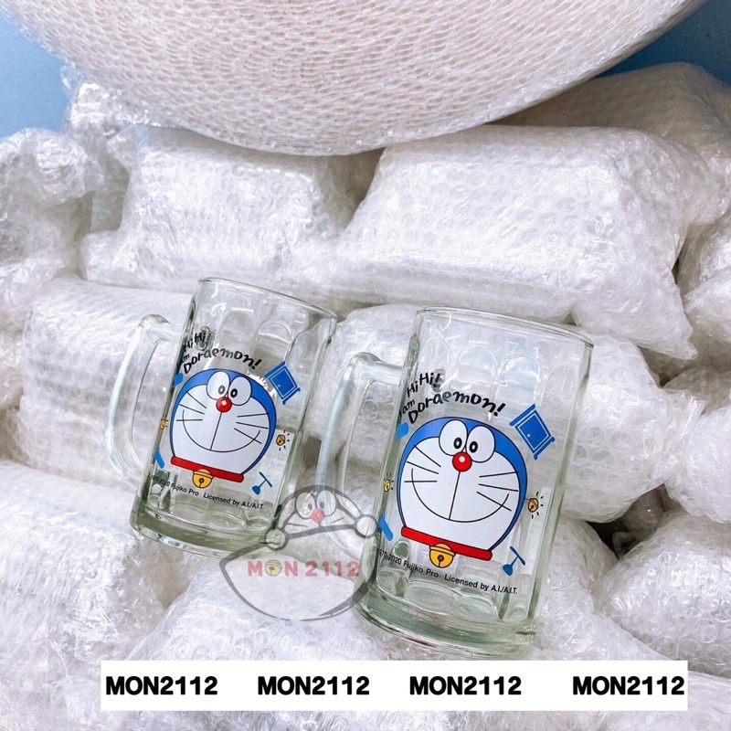 Cốc ly thuỷ tinh Doraemon Doremon Thái