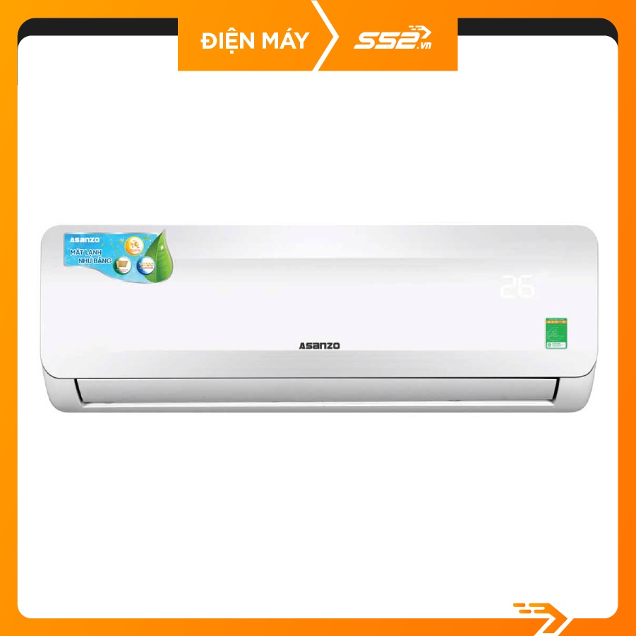 [Mã ELHA10 giảm 6% đơn 5TR] Máy Lạnh Asanzo 1.5 HP S12N66 - Bảo Hành Chính Hãng