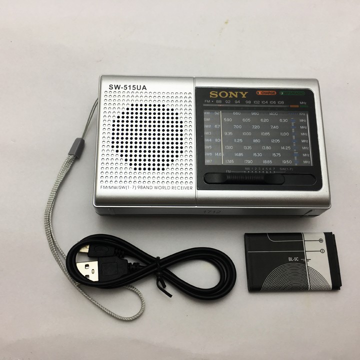 ĐÀI RADIO USB SONY SW-515U  +  tặng pin sạc BL-5C