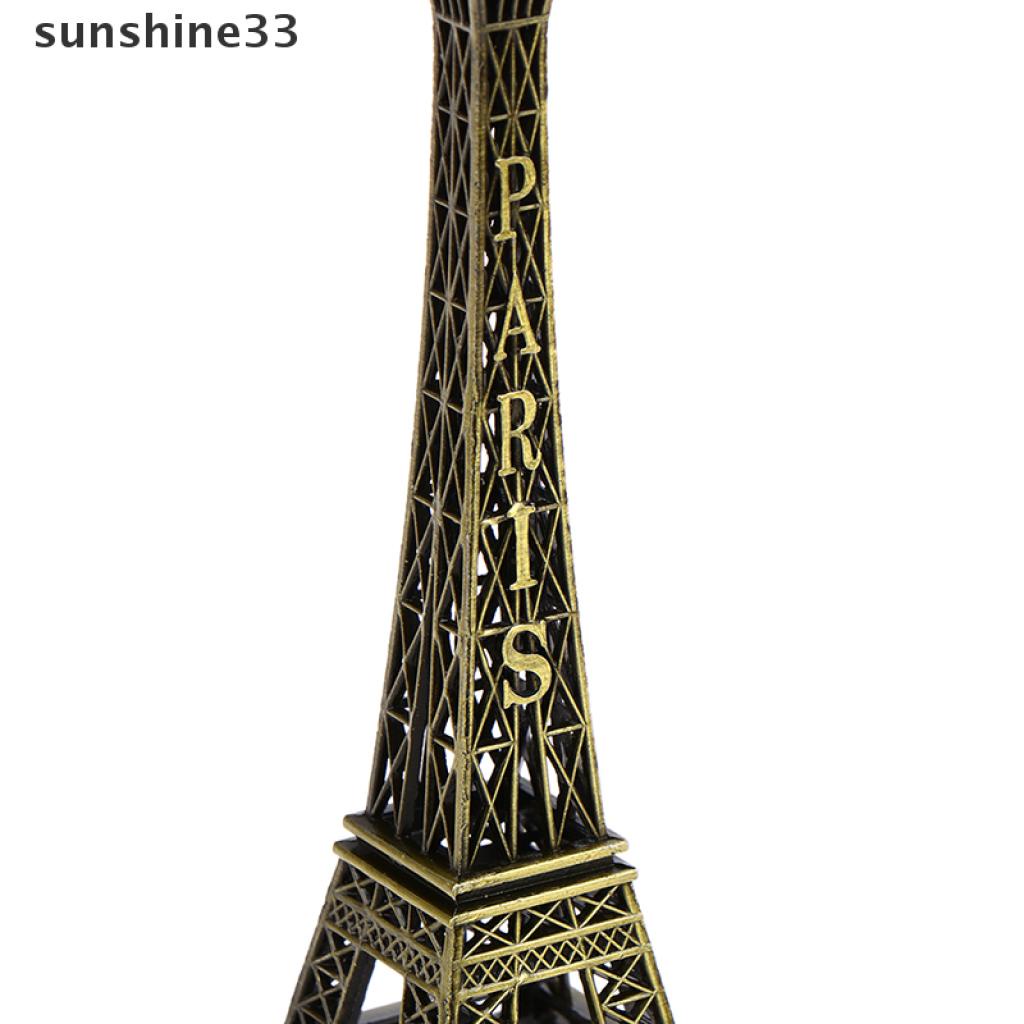 Mô hình tháp Eiffel bằng đồng phong cách cổ điển để trang trí bàn làm việc