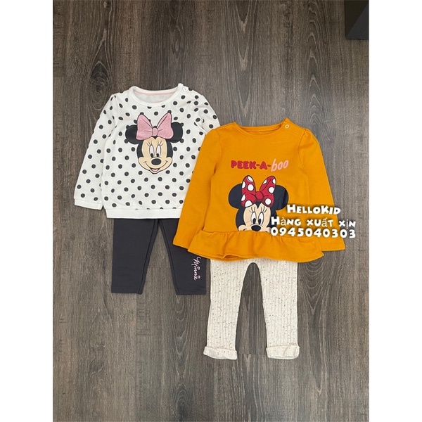 B58 - Bộ nỉ bông minnie CA cho bé