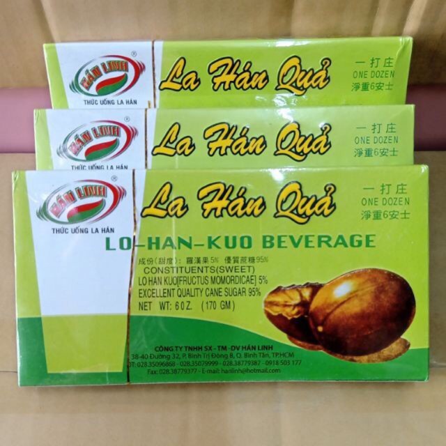 La Hán Quả Hòa Tan Hán Linh Loại Ngon 170g