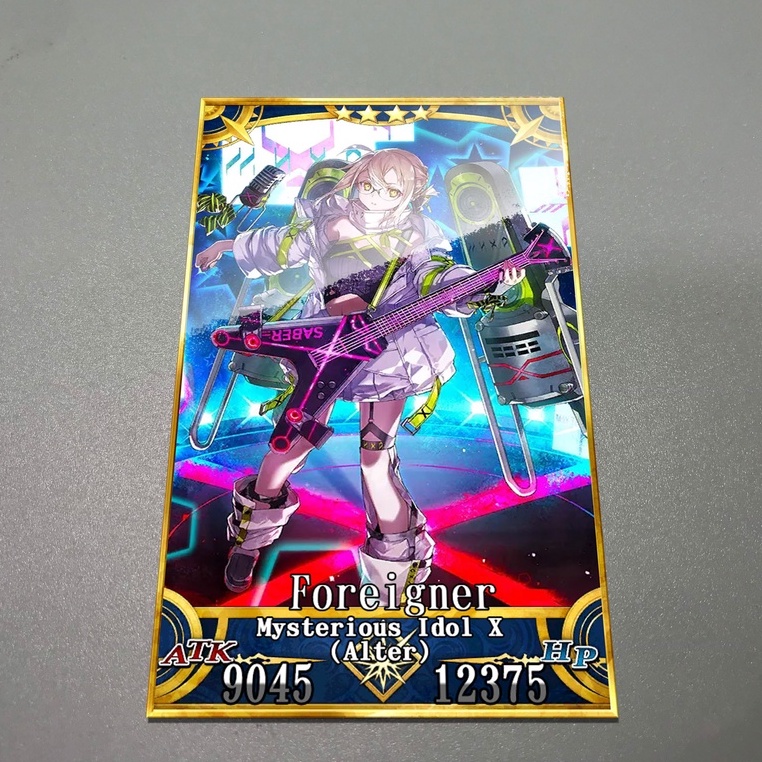 Thẻ bài custom card bánh xốp anime Fate/Grand Order FGO để sưu tầm tự chọn Mysterious Idol X