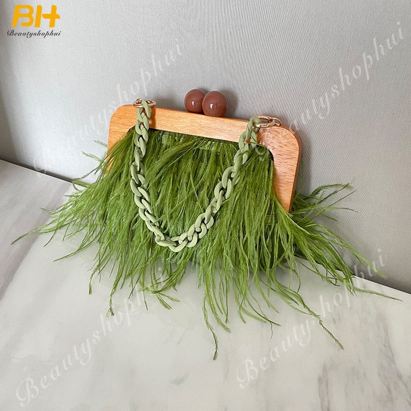 Túi Xách Lông Vũ Thời Trang Cho Nữ