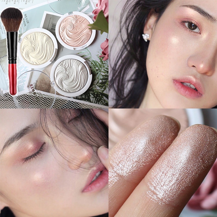 Phấn Bắt Sáng Ánh Ngọc Trai Độ Bóng Cao Làm Sáng Da Tạo Khối Cho Vùng Mũi