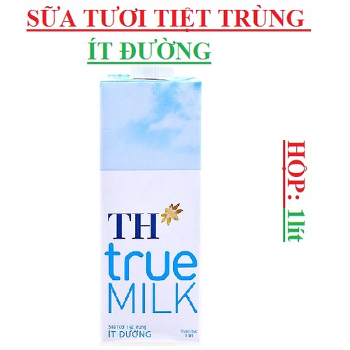 Combo 3 Hộp sữa tươi TH true milk ít đường 1 lít