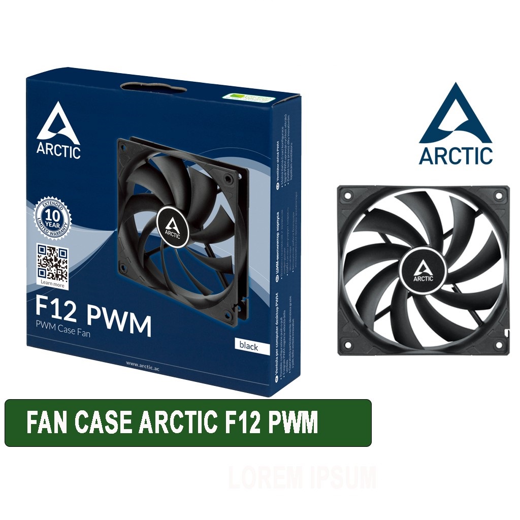 Quạt Fan Case Arctic F8, F9, F12 PWM cao cấp, độ ồn thấp - Hàng chính hãng
