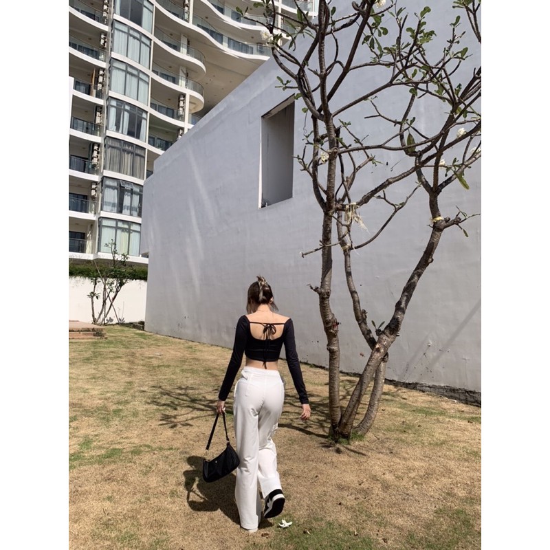 Áo BETTY TOP Croptop tay dài
