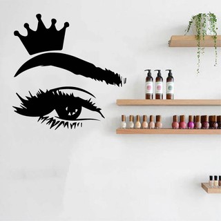 Decal Trang Trí Cửa Tiệm Nail - Spa - HairSalon - Nối Mi P4