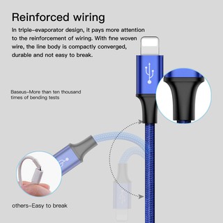 Cáp sạc 3 đầu: Apple-Type C-Micro hiệu Baseus