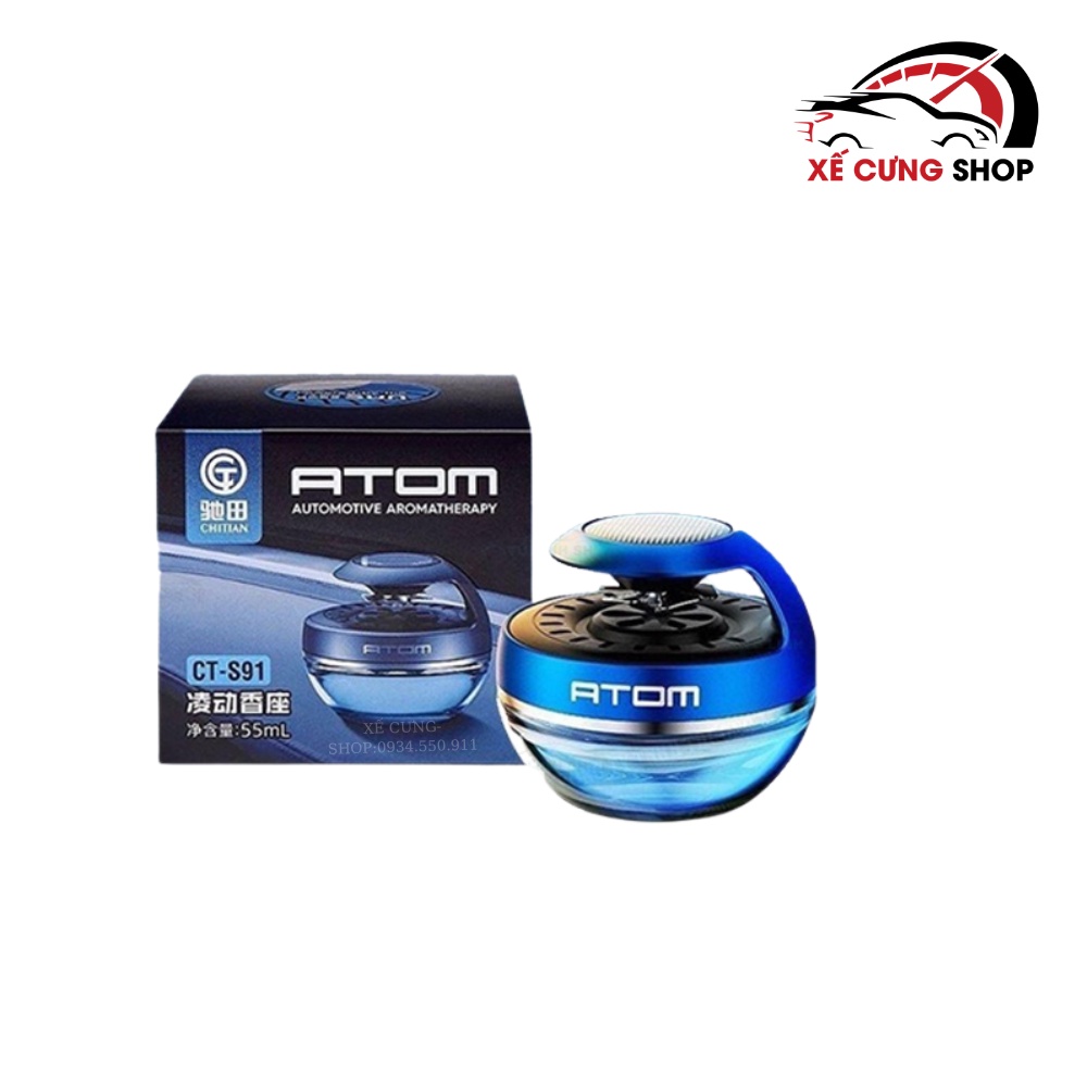 Nước hoa ô tô cao cấp Atom chạy năng lượng mặt trời