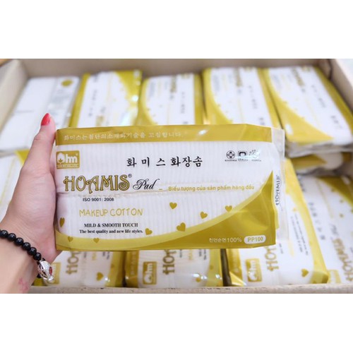 Combo 2 bịch Bông tẩy trang cao cấp Hoamis - CC 123 - BX0688