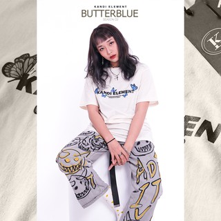 Áo thun Unisex Oversized Butterfly Blue Kandi