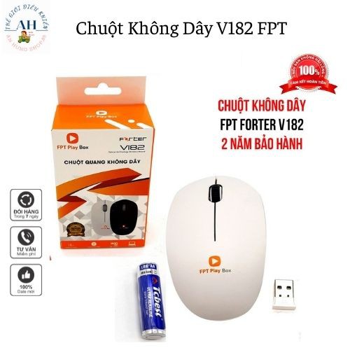 Chuột Máy Tính (Đầu Box) không dây FPT - V182 - Chính Hãng