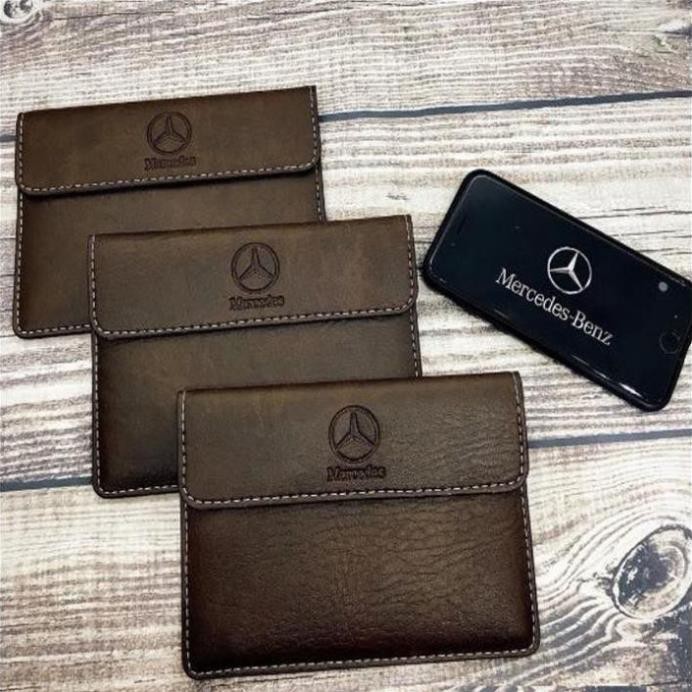 Ví da đựng sổ đăng kiểm, giấy tờ ô tô khắc logo các hãng