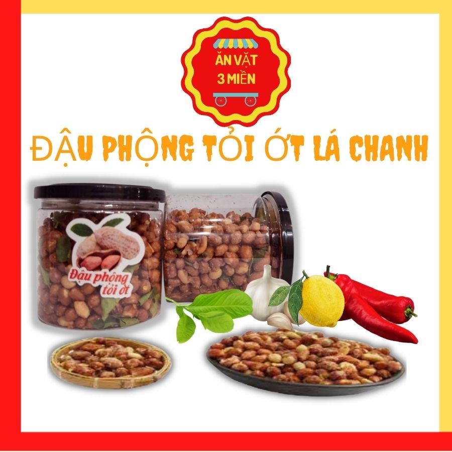 Đậu Phộng Tỏi Ớt, Phương Huyền Food, Lạc Rang Tỏi Ớt 230g Giòn Ngon Ăn Mãi Không Chán