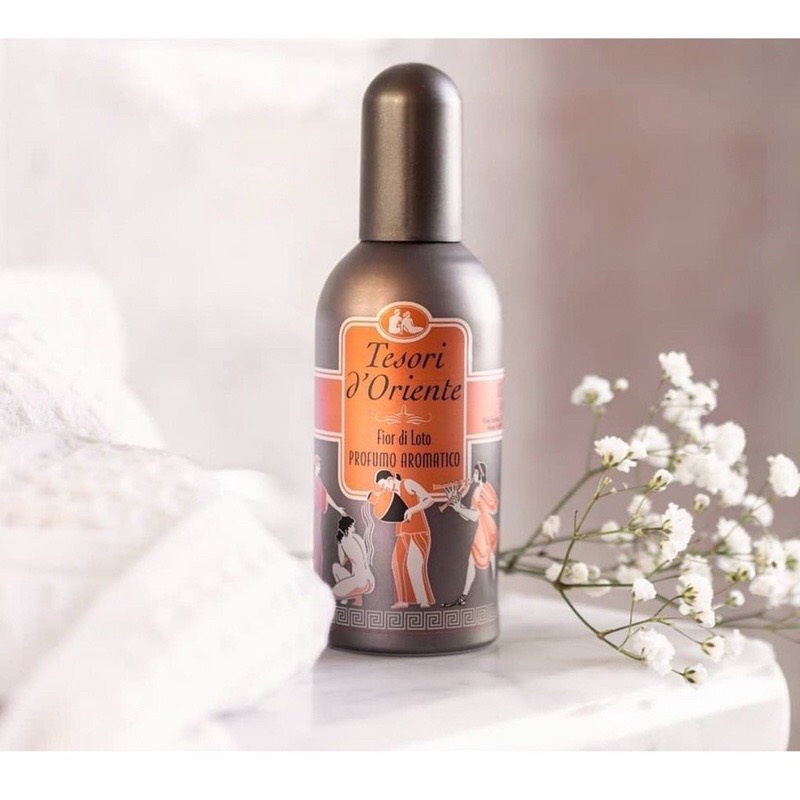 Nước Hoa Xịt Thơm Body Tesori Nâu 100ml - Nước Hoa Nữ Hương Hoa Sen Lưu Hương Lâu