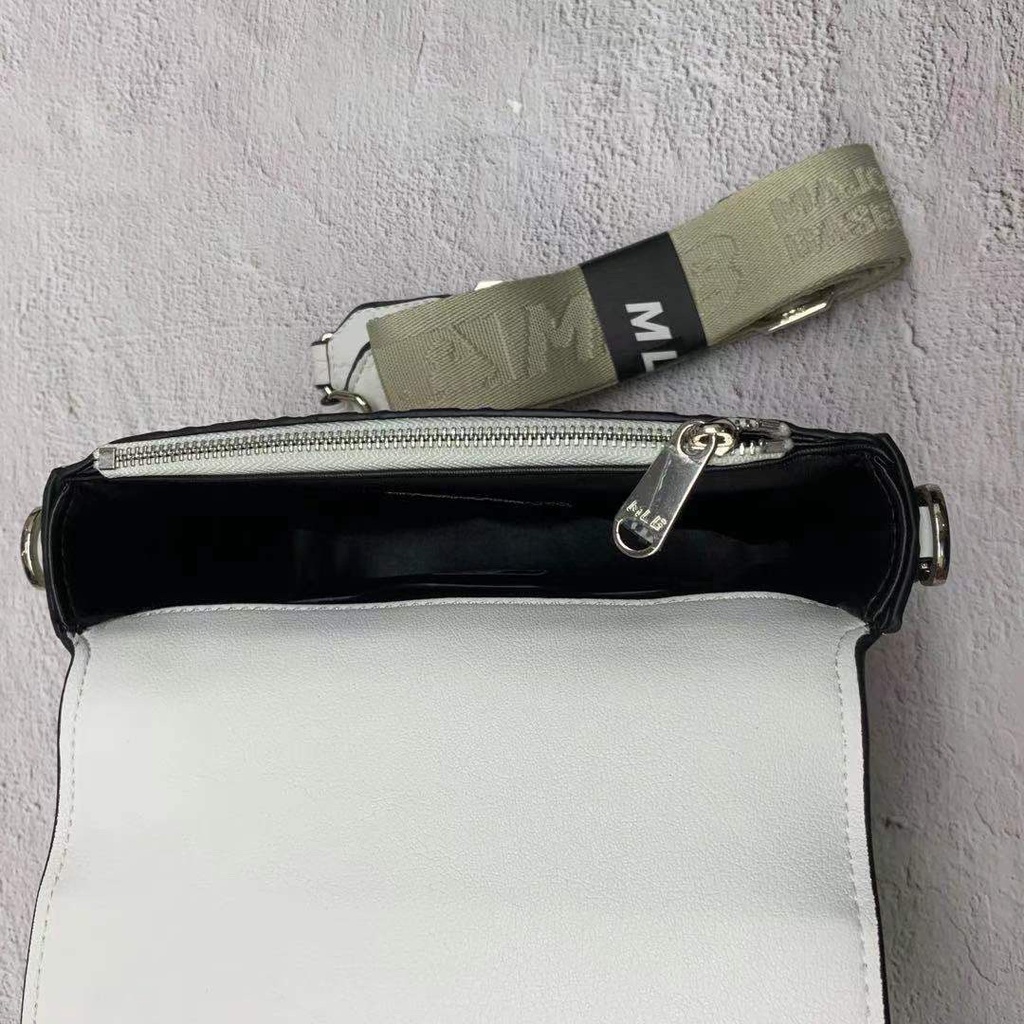 Túi Messenger box Hàn Quốc MLB mới da PU Hàn Quốc hothit