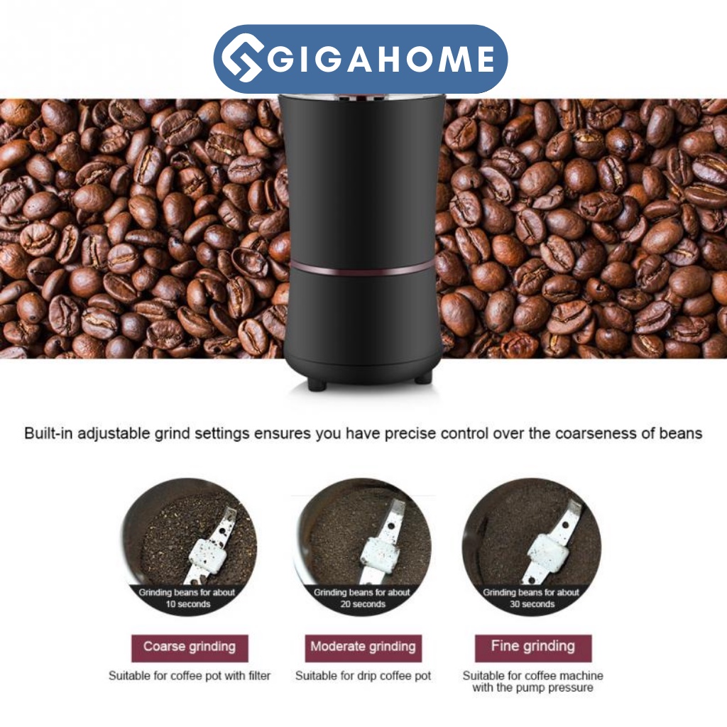 Máy Xay Nghiền Hạt Khô, Bột Ngũ Cốc, Cà Phê GIGAHOME Cực Nhanh, Nhỏ Gọn 9585