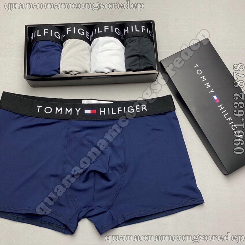 [Hộp 4 quần - Hộp 5 quần sịp ] Quần Lót Nam Boxer Thun LạnhTOMY, sang trọng Quần Sịp Nam thun lạnh Co dãn 4 chiều Loại 1