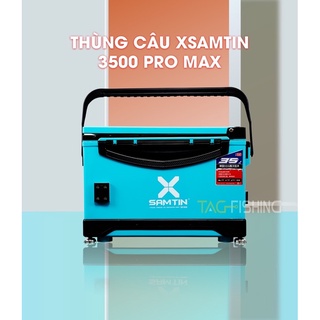 Thùng câu xsamtin 3500 pro max, thùng đài tag fishing