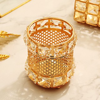 Cốc đựng cọ pha lê tròn mẫu mới CC11