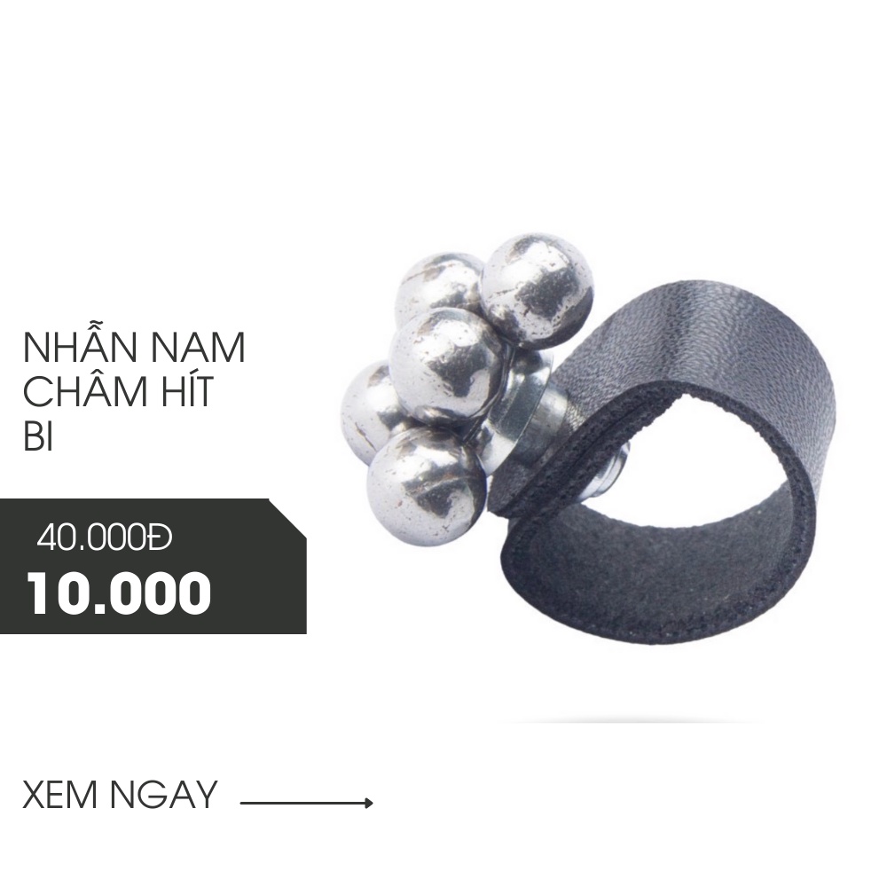 NHẪN NAM CHÂM HÍT BI