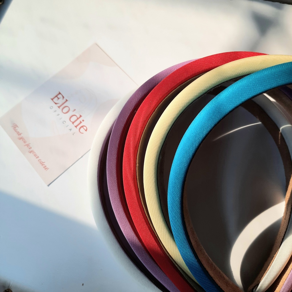 Băng Đô Cài Tóc Màu Trơn, Bờm Cài Tóc Màu Trơn Retro