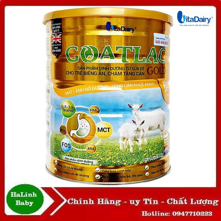 Sữa Dê Goatlac BA Gold (800g) Goatamil BA