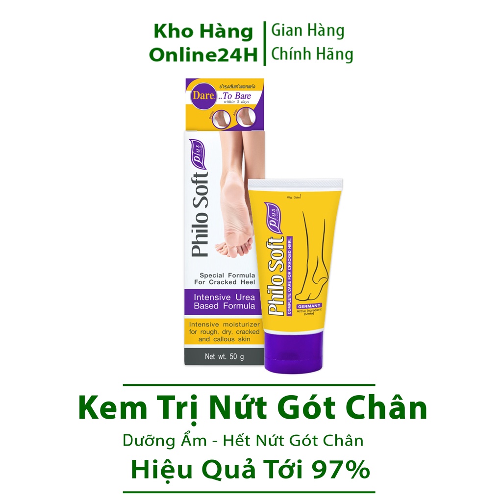 Kem Thoa Nứt Gót Chân Thái Lan Philo Soft Plus Urea Cream 50g