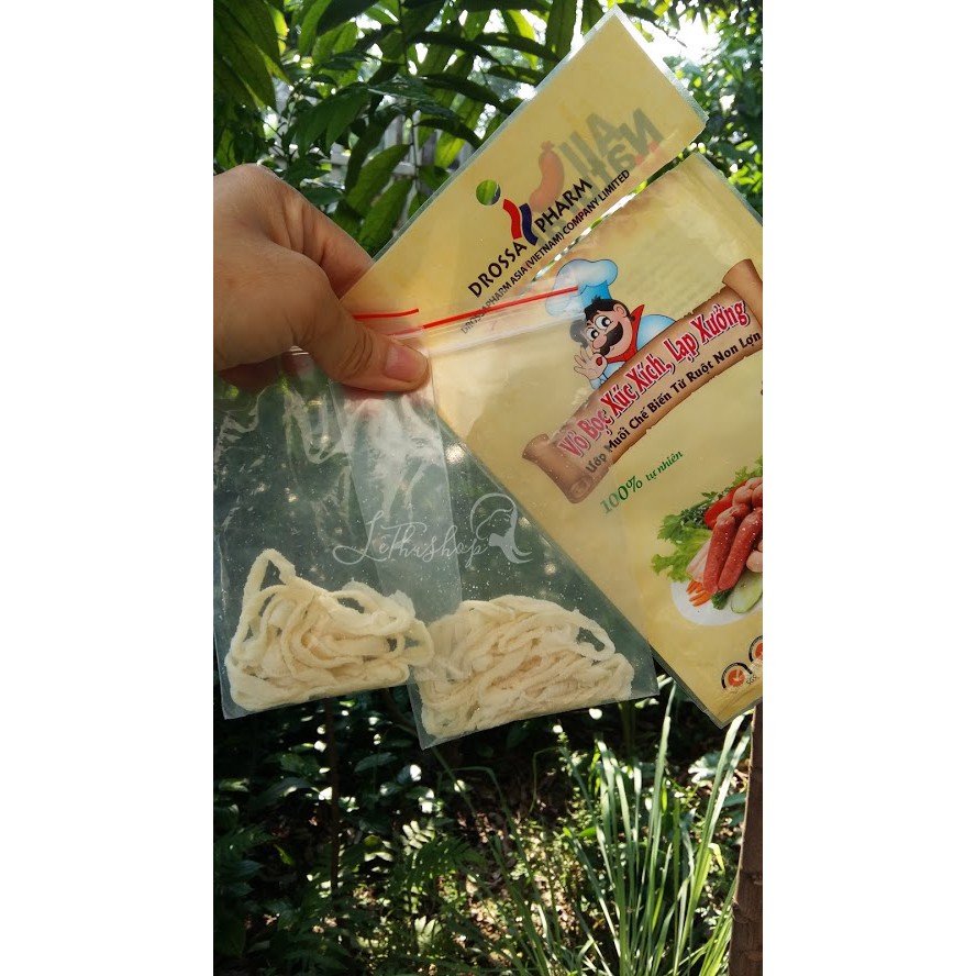 [2m dùng thử] VỎ BỌC XÚC XÍCH, LẠP XƯỞNG 100% tự nhiên