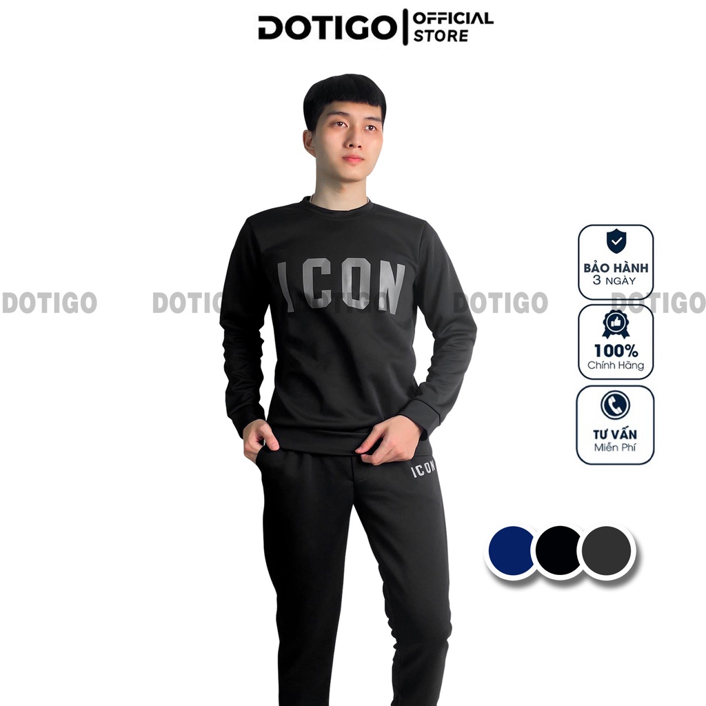 Bộ thể thao nam thu đông ICON cao cấp DOTIGO
