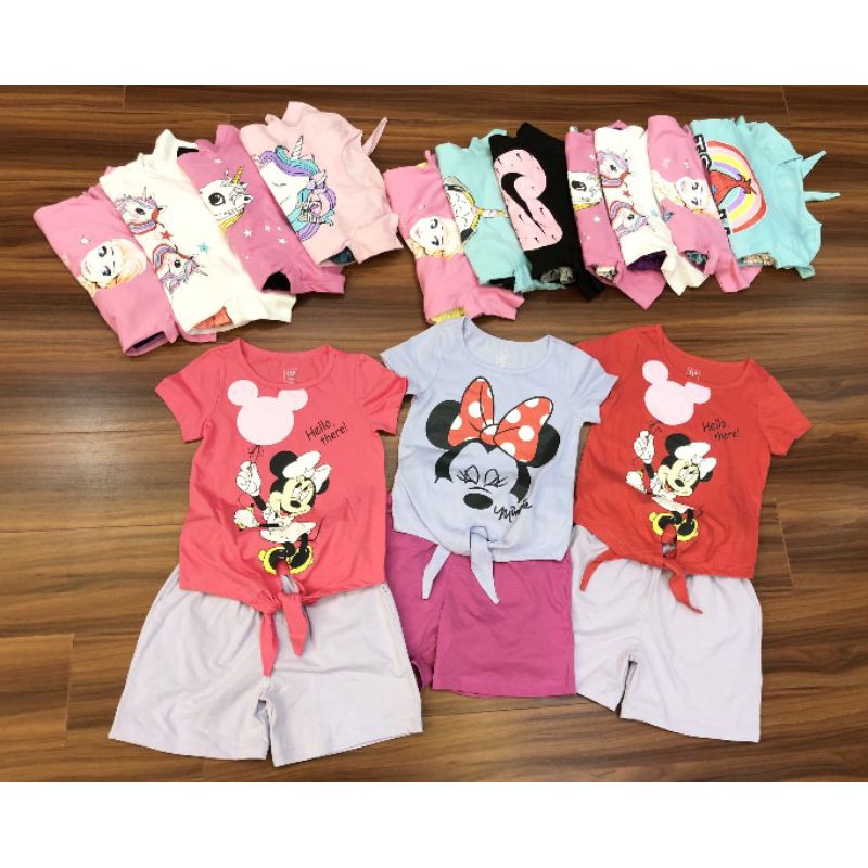 Bộ cotton ngắn bé gái Gap VNXK