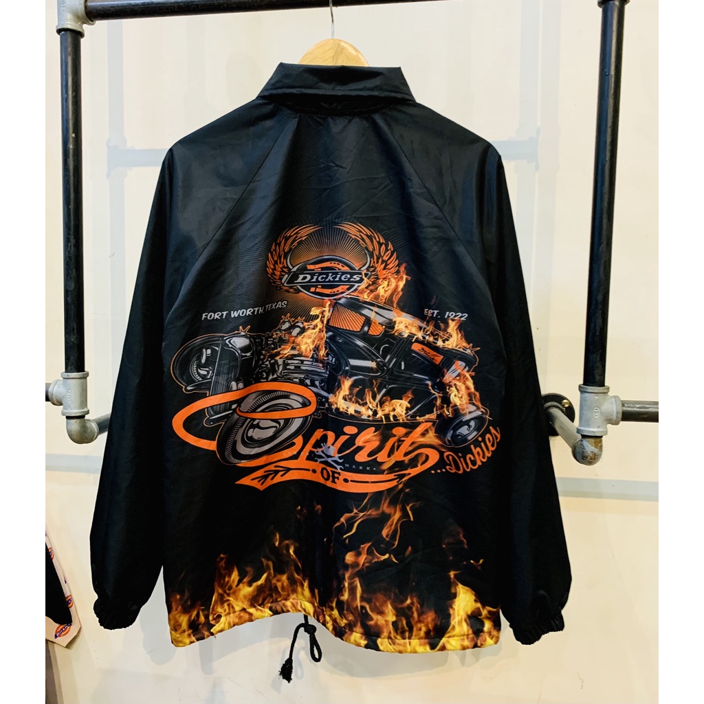 Áo khoác Dickies nam nữ - Chất liệu dù cao cấp đứng form.