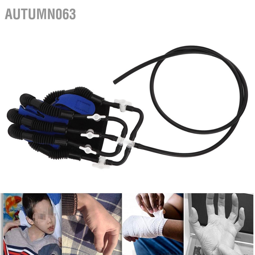Autumn063 Trẻ em Ngón tay phục hồi chức năng Robot thay thế Găng nhựa sợi khí Van ngón Người huấn luyện cho trẻ XS 28cm * 15cm * 5cm