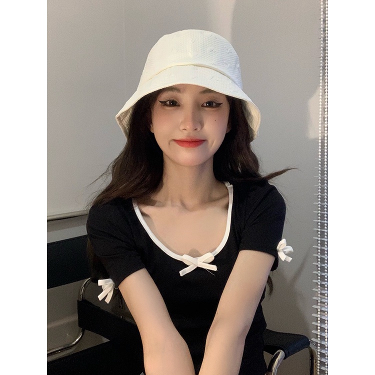 Nón Tai Bèo In Họa Tiết Trái Tim Dễ Thương Phong Cách Hàn Quốc Dành Cho Nữ