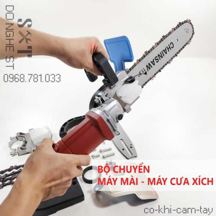 Bộ chuyển máy mài thành máy cưa xích - bản dày