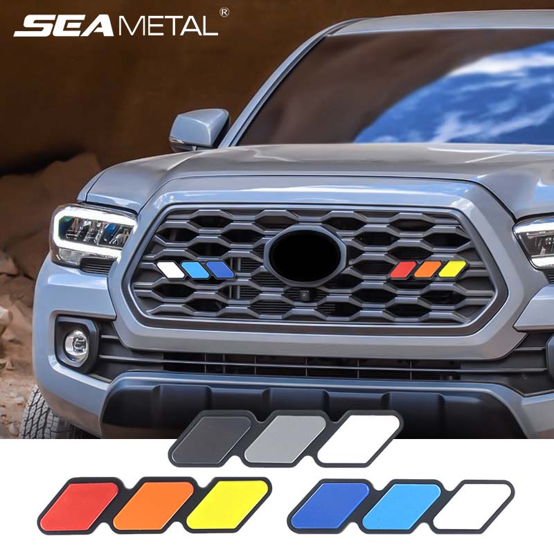Logo 3D SEAMETAL bằng kim loại dán trang trí xe hơi đẹp mắt