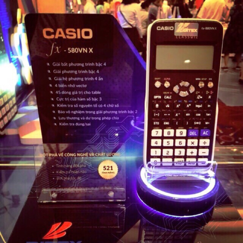 Máy tính CASiO 580 VNX đời mới nhất