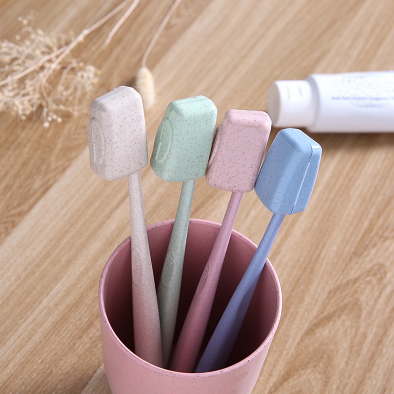 4 cái Bàn chải đánh răng cầm tay Giá đỡ Bàn chải đánh răng Mũ du lịch Đi bộ đường dài Cắm trại Bàn chải Nắp Trường hợp Vệ sinh Chăm sóc ngoài trời